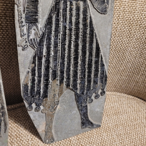 Antique Metal Printing Church Door Finger Plates Set of 2 Signed Medieval 15th C - Picture 9 of 9